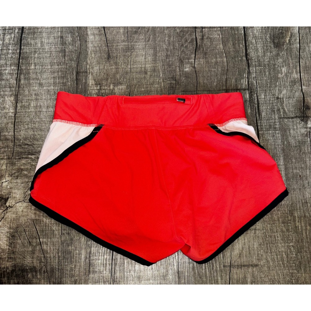 Under Armour Girls Red HeatGear Running Shorts Fitted Athletic Size Small SM - Picture 4 of 4